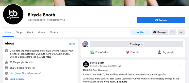 top-shopify-stores-12-bicycle-booth-facebook-page