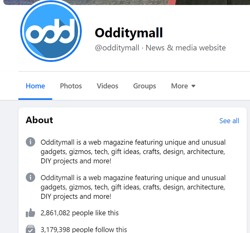 top-shopify-stores-21-oddity-mall-facebook