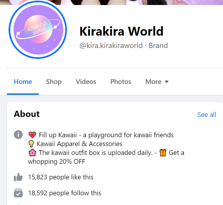 top-shopify-stores-25-kirakira-world-facebook