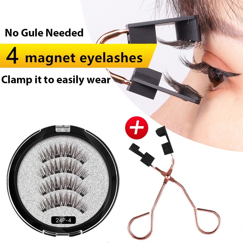 Magnetic Eyelashes with 4 Magnets - 02 Pairs