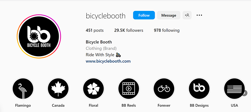 top-shopify-stores-12-bicycle-booth-instagram